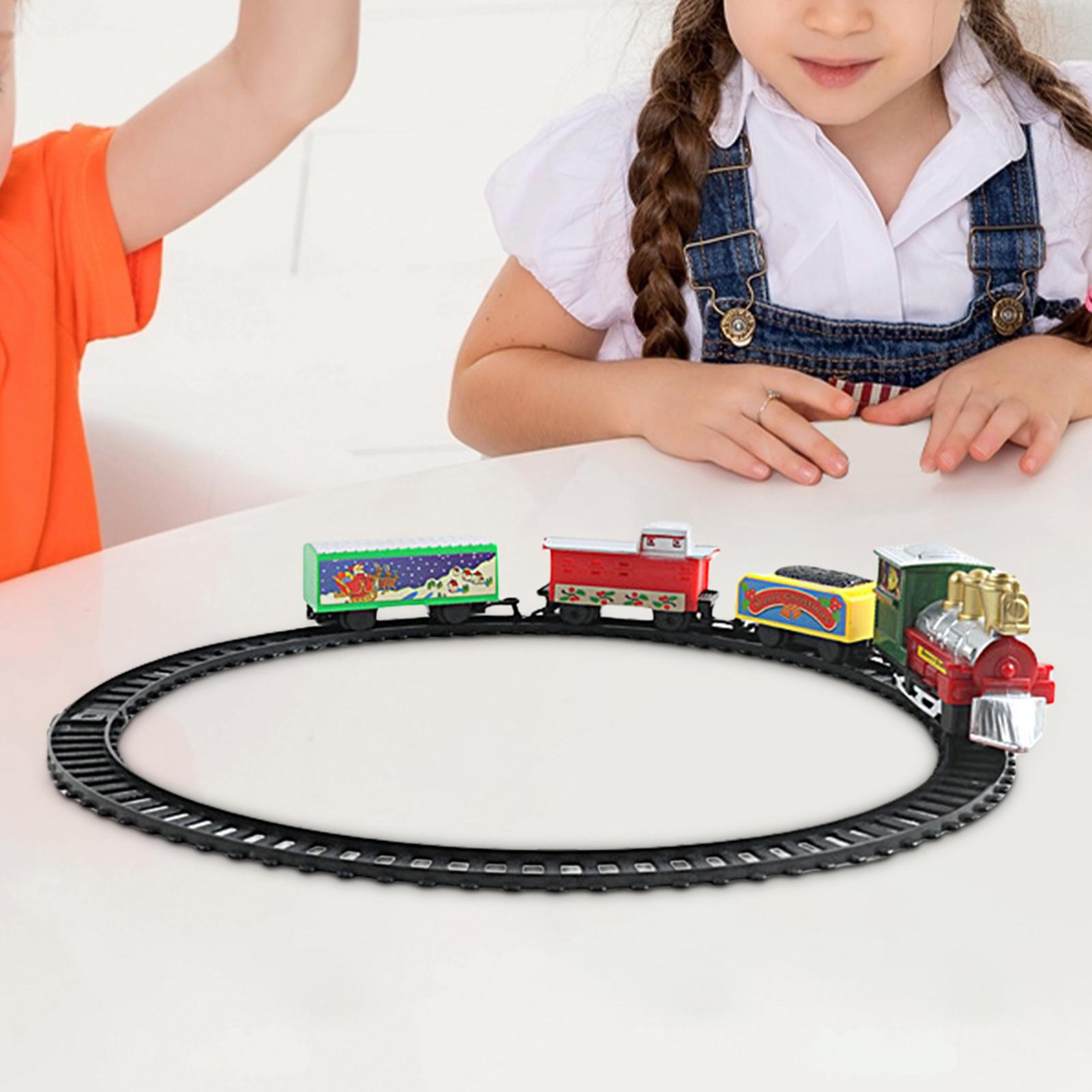 Toy Train Track Set - Zestaw Świąteczny Pociąg z Torami Małe