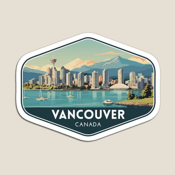 Kids Toys Canada - Magnesy podróżnicze z Vancouver, Kanada, naklejki