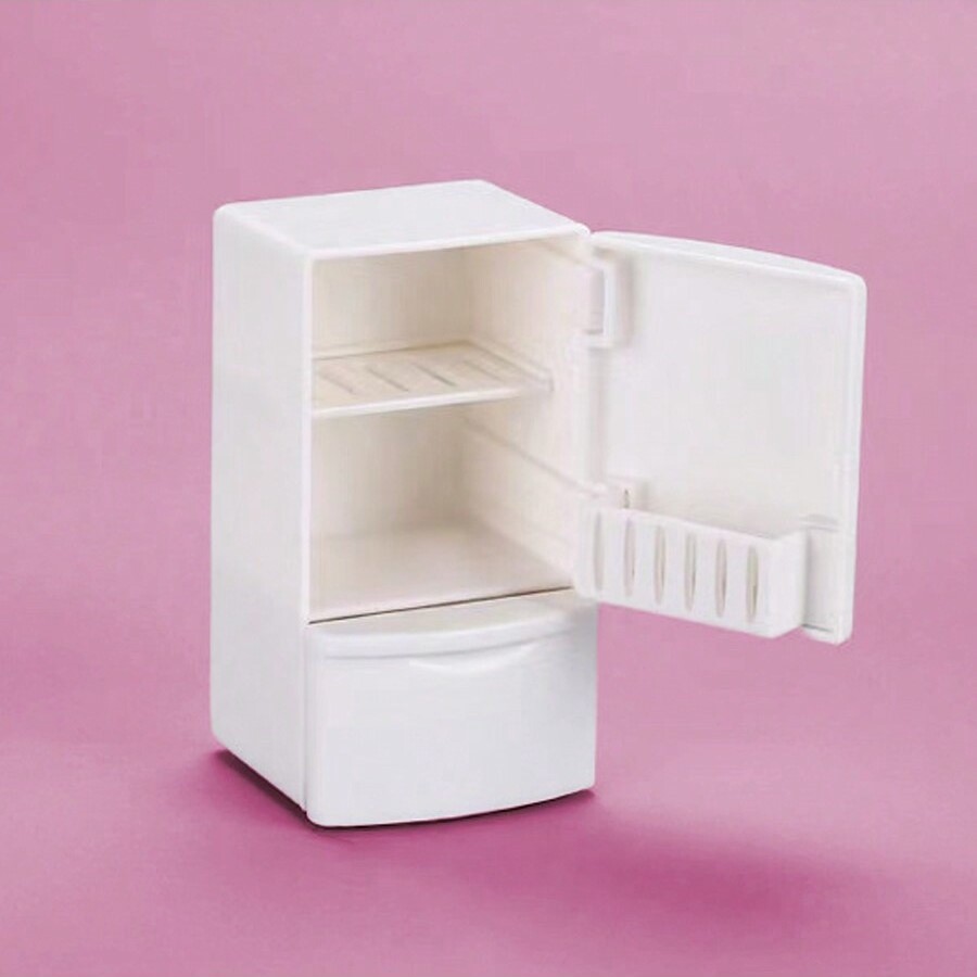 Dollhouse Furniture Set - Miniaturowa lodówka do domku dla lalek: