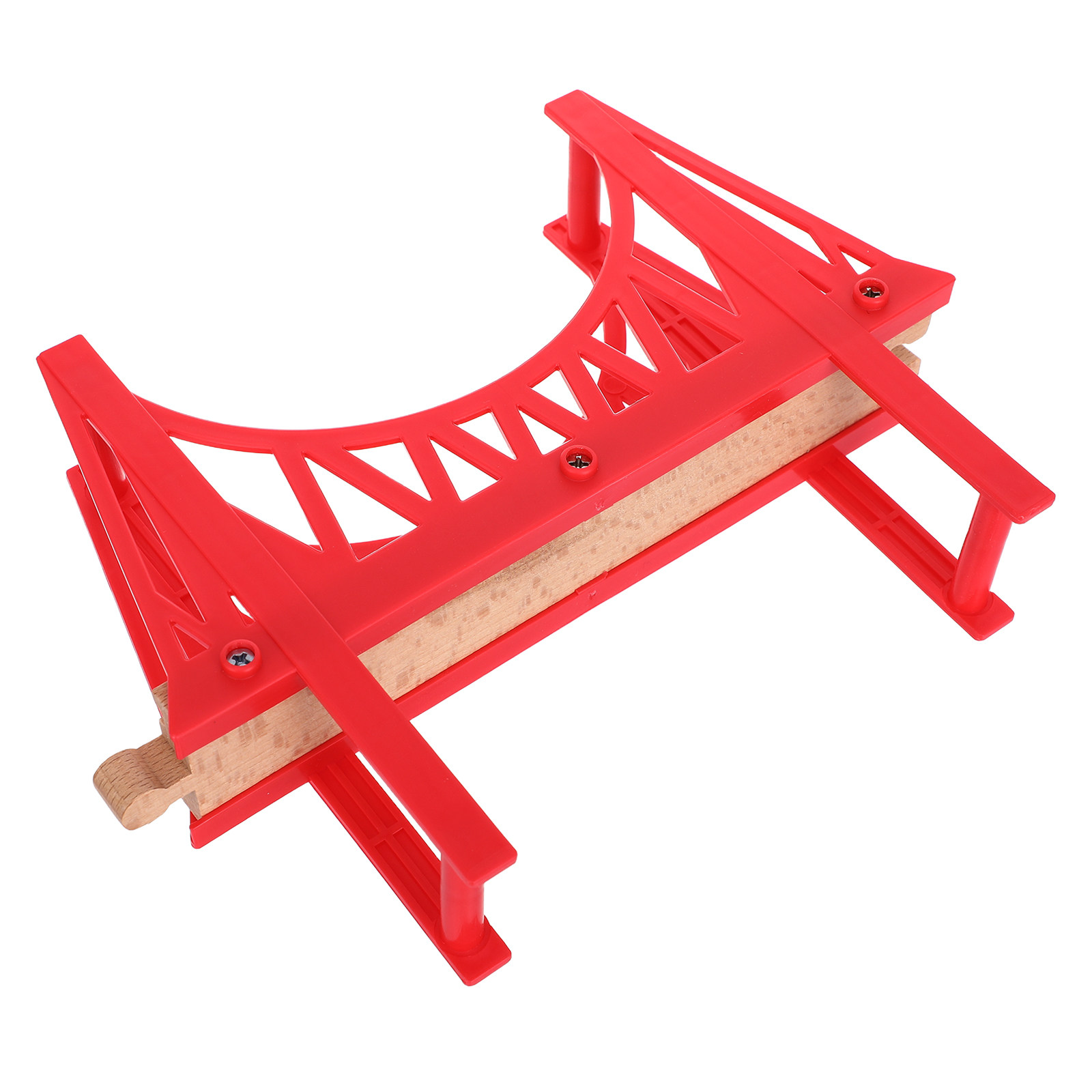 Toy Train Track Set - Drewniany mostek do torów kolejowych, odłączany