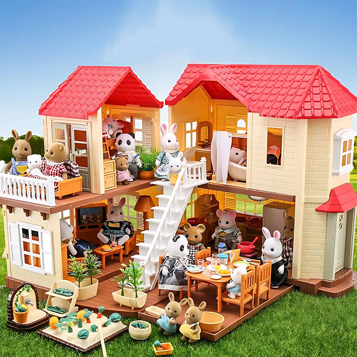 Dollhouse Furniture Set - Miniaturowe meble 1:12 do domku dla