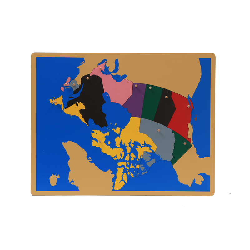 Drewniane puzzle mapy Kanady M – Kids Toys Canada recenzja i cena
