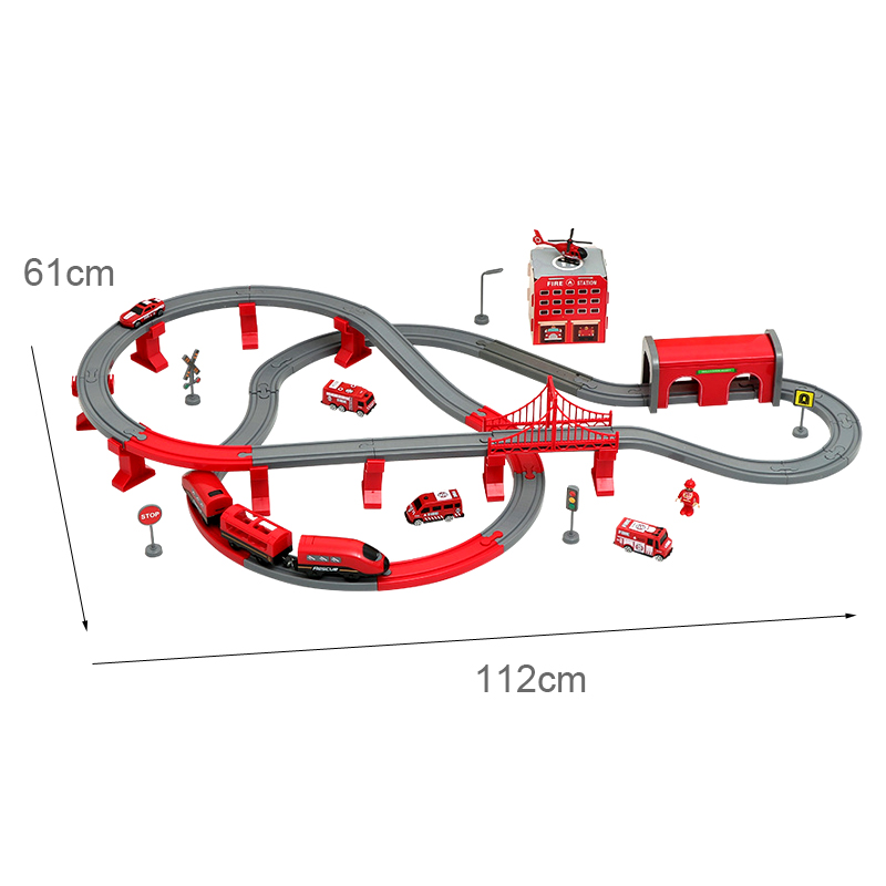 DIY Czerwony plastikowy zestaw – Toy Train Track Set recenzja i cena