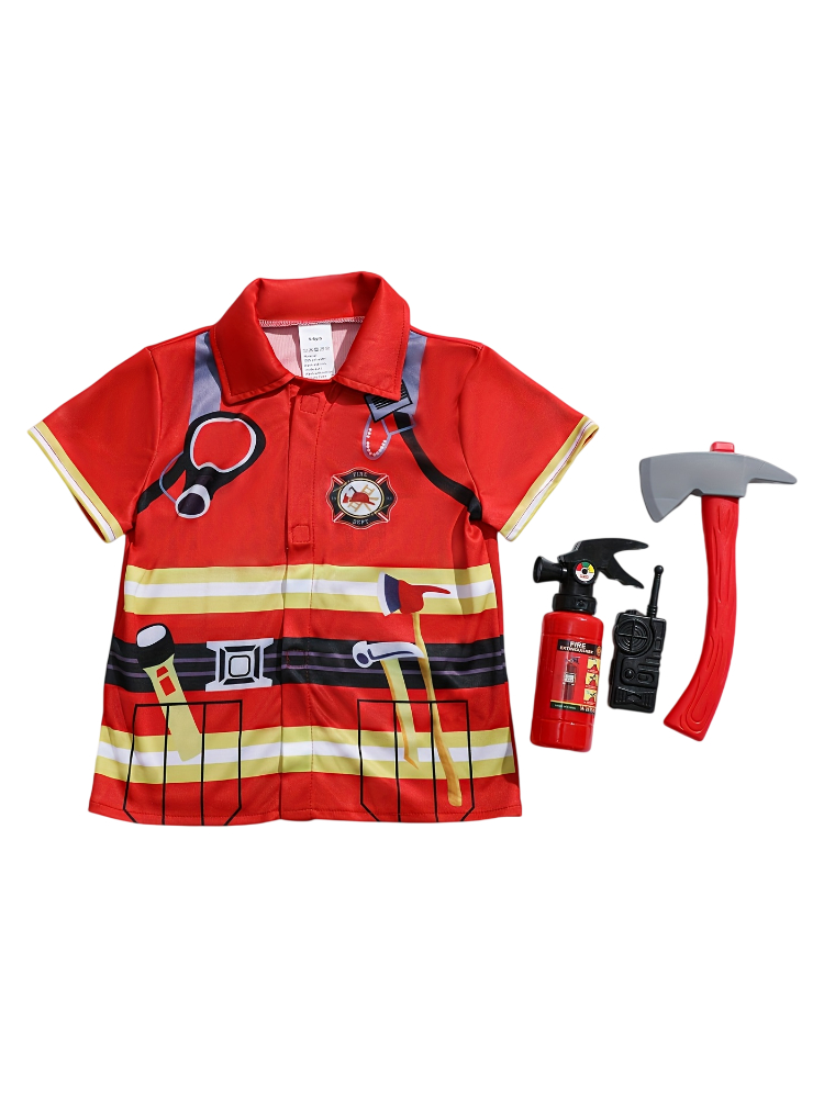 Koszulka w stylu strażaka dla  – Kids Toys Idea recenzja i cena