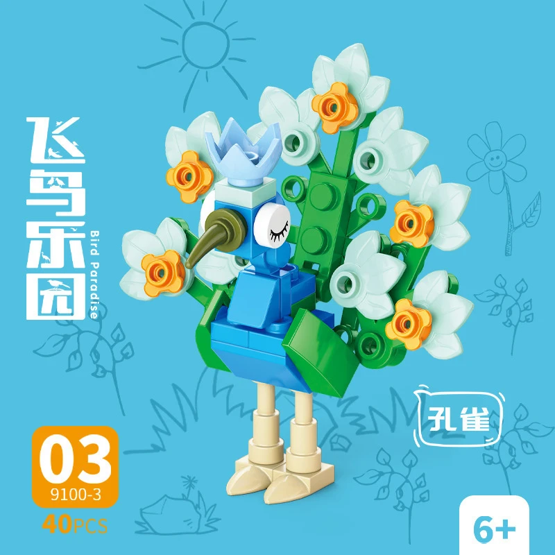 Klocki Zwierzęta Ptak Raj Kruk – Kids Toys Idea recenzja i cena
