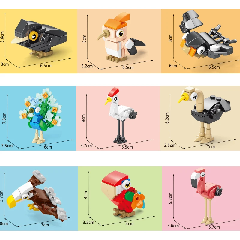 Klocki Zwierzęta Ptak Raj Kruk – Kids Toys Idea recenzja i cena