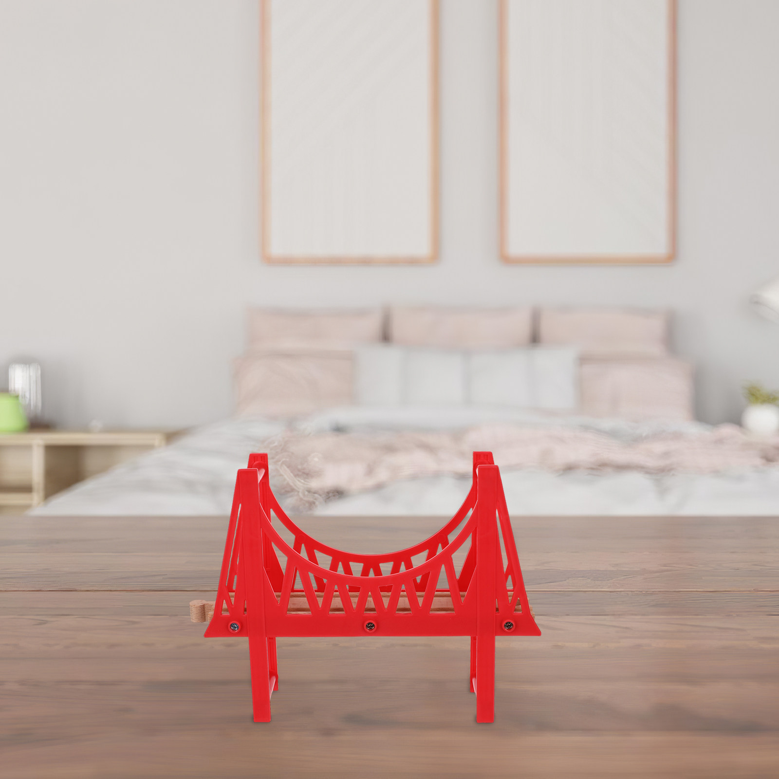 Drewniany mostek do torów kole – Toy Train Track Set recenzja i cena